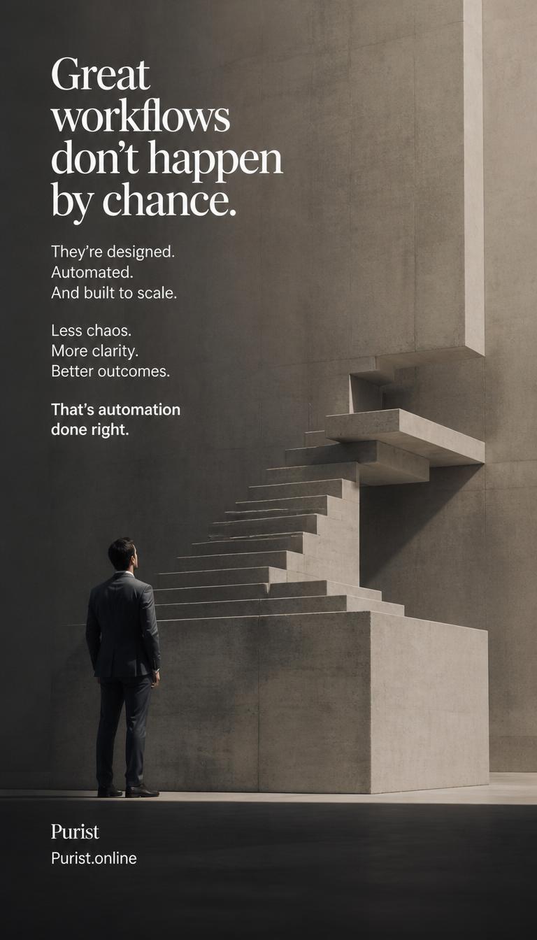 One trigger infinite automation, Purist connects your tools so every process flows without friction