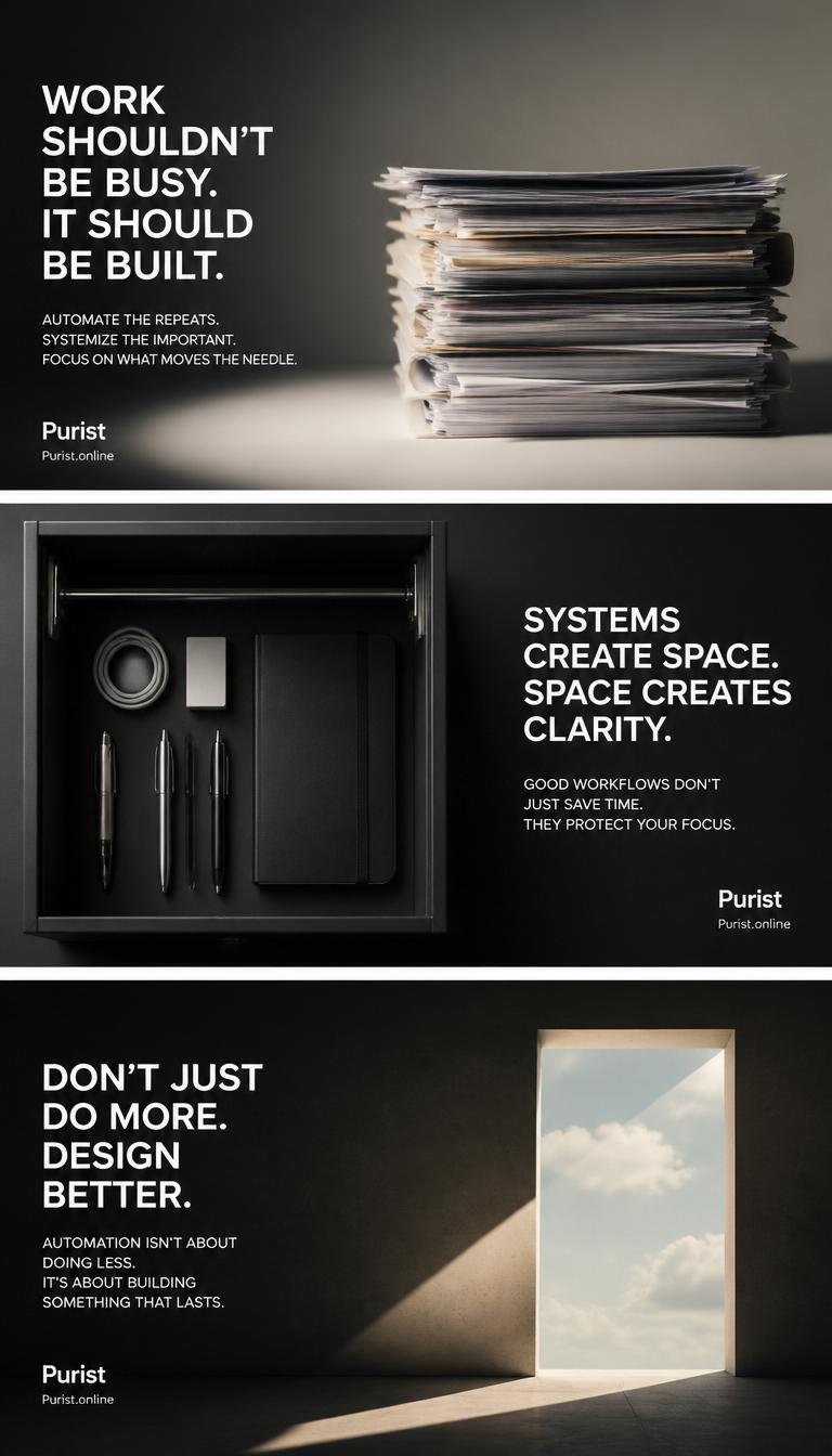 Workflows that work while you do not, Purist cascade automation system for end-to-end business processes