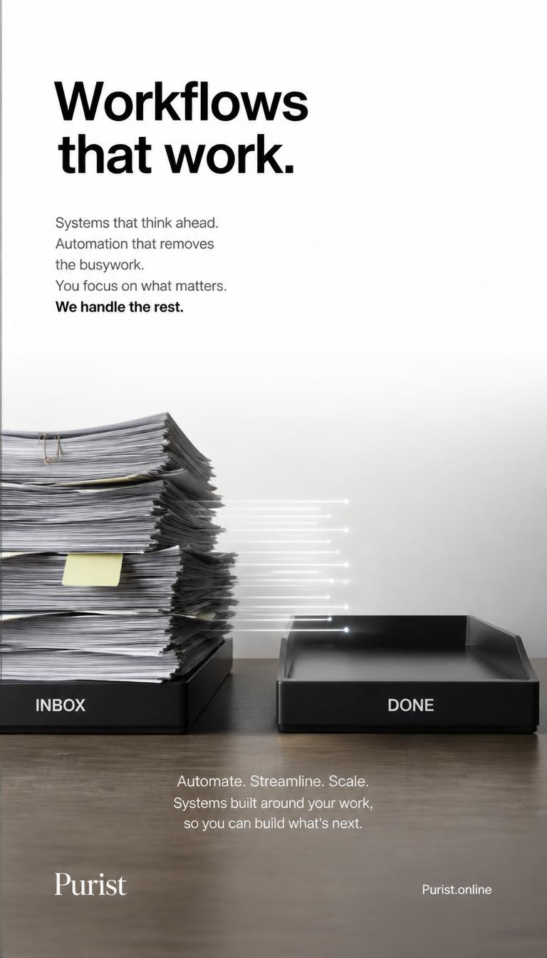 Work moves systems make it flow, Purist organized workflow system replaces chaotic manual paper processes