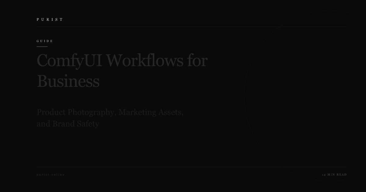 ComfyUI Workflows for Business: Product Photography, Marketing Assets, and Brand Safety