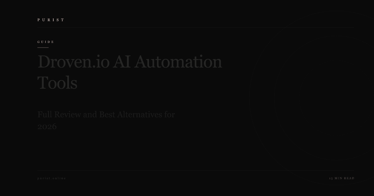 Droven.io AI Automation Tools: Full Review and Best Alternatives for 2026