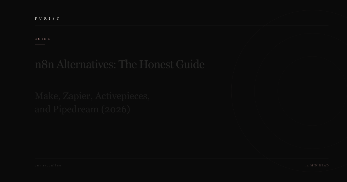 n8n Alternatives: The Honest 2026 Guide to Make, Zapier, Activepieces, and Pipedream