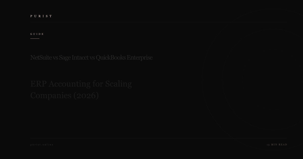 NetSuite vs Sage Intacct vs QuickBooks Enterprise: ERP Accounting for Scaling Companies (2026)