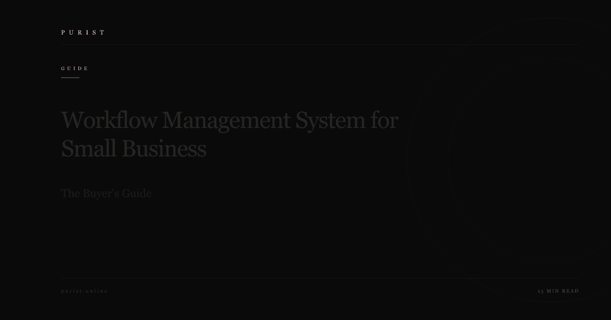 Workflow Management System for Small Business: The Buyer's Guide