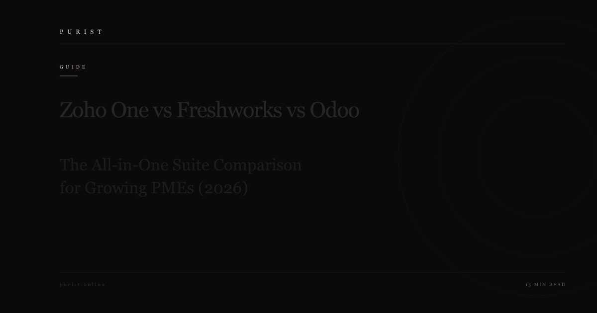 Zoho One vs Freshworks vs Odoo: The All-in-One Business Suite Comparison for Growing PMEs in 2026