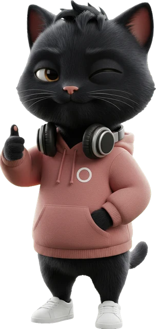 The PURIST cat giving a thumbs up to partners